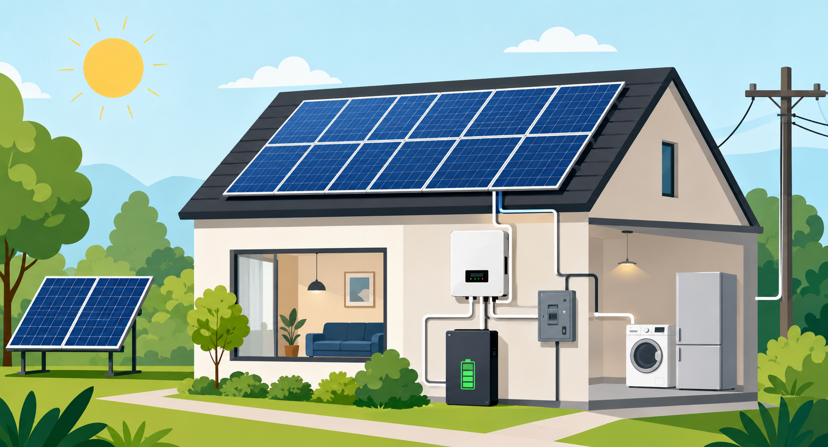 Compare the best solar inverter types for home solar systems, including string inverters, microinverters, and...